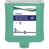 Estesol&reg; Hand, Hair and Body Cleaner, 2 L, Rain Forest, Plastic Cartridge Moffatt Supply & Specialties
