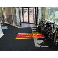 Supreme Knob Entrance Matting, Wiper/Scraper, 3-1/2' x 6' x 7/16", Charcoal Moffatt Supply & Specialties