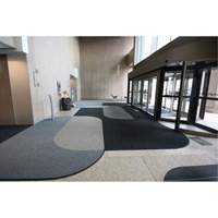 Supreme Knob Entrance Matting, Wiper/Scraper, 3-1/2' x 6' x 7/16", Charcoal Moffatt Supply & Specialties