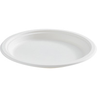 Assiette ronde en fibre compostable Moffatt Supply & Specialties