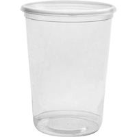Magik 32 oz. Clear Deli Container without Lid, Plastic, Round Moffatt Supply & Specialties