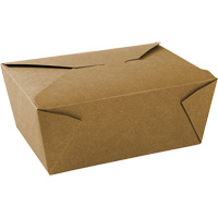 Kraft Take Out Food Containers, Corrugated, Rectangular Moffatt Supply & Specialties