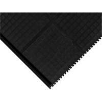 Hog Heaven&reg; Modular Tile 18"  - Corner, Corrugated, 3-1/3' x 3-1/3' x 3/4", Black, Nitrile Moffatt Supply & Specialties