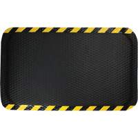 Tapis Hog Heaven, Losange, 3' x 5' x 5/8", Noir/Jaune, Nitrile Moffatt Supply & Specialties