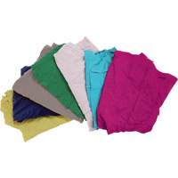 Recycled Material Wiping Rags, Cotton, Mix Colours, 10 lbs. Moffatt Supply & Specialties