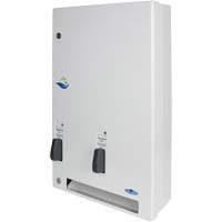 Distributeur de produits d'hygi&egrave;ne f&eacute;minine gratuits &agrave; bouton pression Moffatt Supply & Specialties