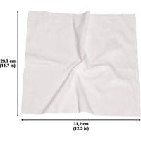 Chiffons lavables pour le nettoyage, Microfibre, Blanc Moffatt Supply & Specialties