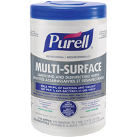 Professional Multi-Surface Sanitizing & Disinfecting Wipes, 7" x 10", 110 Count Moffatt Supply & Specialties