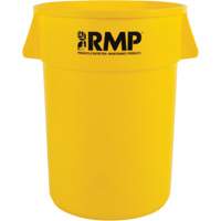 Garbage Bin, Polyethylene, 44 US gal. Moffatt Supply & Specialties