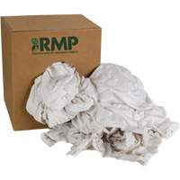 Recycled Rags, Cotton, White, 10 lbs. Moffatt Supply & Specialties