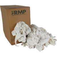 Recycled Rags, Cotton, White, 20 lbs. Moffatt Supply & Specialties