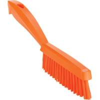 Narrow Hand Brush with Short Handle, Extra Stiff Bristles, 11-4/5" Long, Orange Moffatt Supply & Specialties