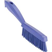 Narrow Hand Brush with Short Handle, Extra Stiff Bristles, 11-4/5" Long, Purple Moffatt Supply & Specialties