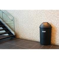 Half-Round Garbage Bin, Polyethylene, 21 US gal. Moffatt Supply & Specialties
