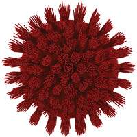 Brosse ronde HyDrive pour perceuse, Soies Tr&egrave;s ferme, Longueur de 3-1/10", Rouge Moffatt Supply & Specialties