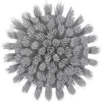 Brosse ronde HyDrive pour perceuse, Soies Tr&egrave;s ferme, Longueur de 3-1/10", Blanc Moffatt Supply & Specialties