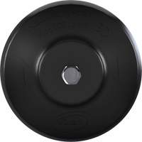Brosse ronde HyDrive pour perceuse, Soies Tr&egrave;s ferme, Longueur de 3-1/10", Noir Moffatt Supply & Specialties