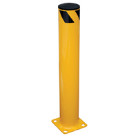 Butoir de s&eacute;curit&eacute;, Acier, 36" h x 5,5" la, Jaune Moffatt Supply & Specialties