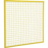 Composantes pour partitions & cloisons grillag&eacute;es - Panneaux, 4' h x 4' la, Jaune Moffatt Supply & Specialties