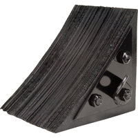 Wheel Chock, 8" x 8" x 8", Black Moffatt Supply & Specialties