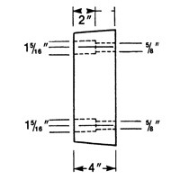 Butoirs de quai en caoutchouc moul&eacute;s, Caoutchouc, 13" la x 4" p x 12" h Moffatt Supply & Specialties