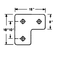 Butoirs de quai en caoutchouc moul&eacute;s, Caoutchouc, 18" la x 4" p x 18" h Moffatt Supply & Specialties