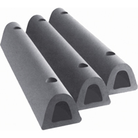 Extruded Rubber Dock Fenders, Rubber, 4-1/2" W x 36" L x 3-3/4" D Moffatt Supply & Specialties