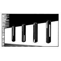 Extruded Rubber Dock Fenders, Rubber, 4-1/2" W x 12" L x 3-3/4" D Moffatt Supply & Specialties