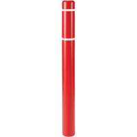 Capuchons en polyethylene pour borne de protection, 6-5/8" dia. x 52" l, Rouge Moffatt Supply & Specialties