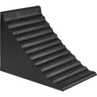 Wheel Chock, 9-7/8" x 7-1/8" x 7-1/2", Black Moffatt Supply & Specialties
