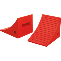 Cales-roue pour usage g&eacute;n&eacute;ral, Polyur&eacute;thane, Orange, 8" la x 11-1/4" p x 8-1/4" h Moffatt Supply & Specialties