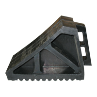 Wheel Chock, 10-5/8" x 7" x 4-1/2", Black Moffatt Supply & Specialties