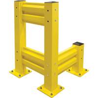 Industrial Safety Guard Rail, Steel, 19" L x 12" H, Safety Yellow Moffatt Supply & Specialties