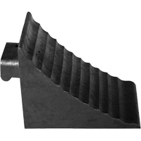Wheel Chock, 9-3/4" x 7-1/4" x 7-3/4", Black Moffatt Supply & Specialties