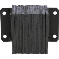 Laminated Dock Bumper, Horizontal, Rubber, 12" W x 6" D x 10" H Moffatt Supply & Specialties