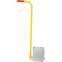 Cale de roues en aluminium avec poign&eacute;e, 7" la x 11-7/8" p x 7-11/16" h Moffatt Supply & Specialties