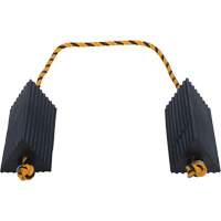 Airline Wheel Chock, 5" x 10" x 4-1/2", Black Moffatt Supply & Specialties