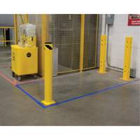 Butoir de s&eacute;curit&eacute;, Acier, 42" h x 5-1/2" la, Jaune Moffatt Supply & Specialties