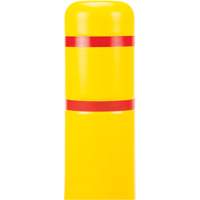 Capuchon en poly&eacute;thyl&egrave;ne pour borne de protection, 4-1/2" dia. x 52" l, Rouge/Jaune Moffatt Supply & Specialties