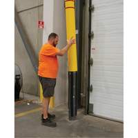 Polyethylene Bollard Cover, 6-5/8" Dia. x 52" L, Red/Yellow Moffatt Supply & Specialties