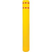 Polyethylene Bollard Cover, 6-5/8" Dia. x 52" L, Red/Yellow Moffatt Supply & Specialties
