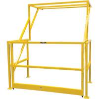 Mezzanine Safety Gate, 70" L x 77" H, 78" Raised, Yellow Moffatt Supply & Specialties