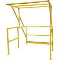 Mezzanine Safety Gate, 70" L x 77" H, 78" Raised, Yellow Moffatt Supply & Specialties