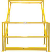 Mezzanine Safety Gate, 70" L x 77" H, 78" Raised, Yellow Moffatt Supply & Specialties