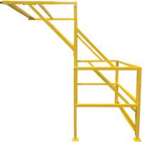 Mezzanine Safety Gate, 70" L x 77" H, 78" Raised, Yellow Moffatt Supply & Specialties