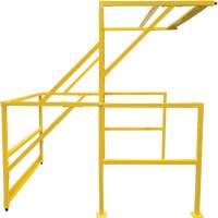 Mezzanine Safety Gate, 70" L x 77" H, 78" Raised, Yellow Moffatt Supply & Specialties