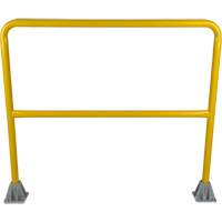 Safety Gate Railing, Steel, 48" L x 42" H, Yellow Moffatt Supply & Specialties