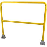 Safety Gate Railing, Steel, 48" L x 42" H, Yellow Moffatt Supply & Specialties