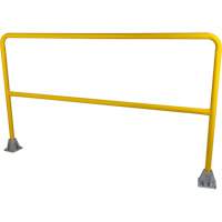 Safety Gate Railing, Steel, 72" L x 42" H, Yellow Moffatt Supply & Specialties