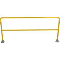 Safety Gate Railing, Steel, 84" L x 42" H, Yellow Moffatt Supply & Specialties